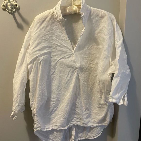 Oversized Linen Shirt - Picture 1 of 6